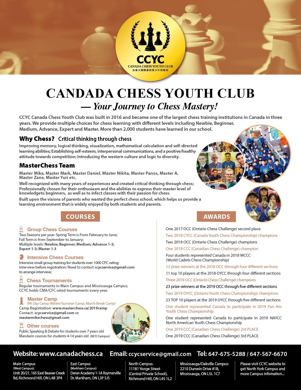 Ccyc Canada Chess Youth Club