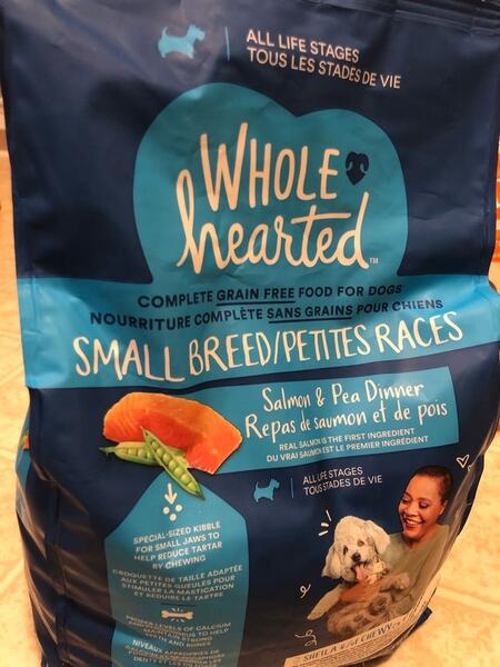 wholehearted dog food small breed