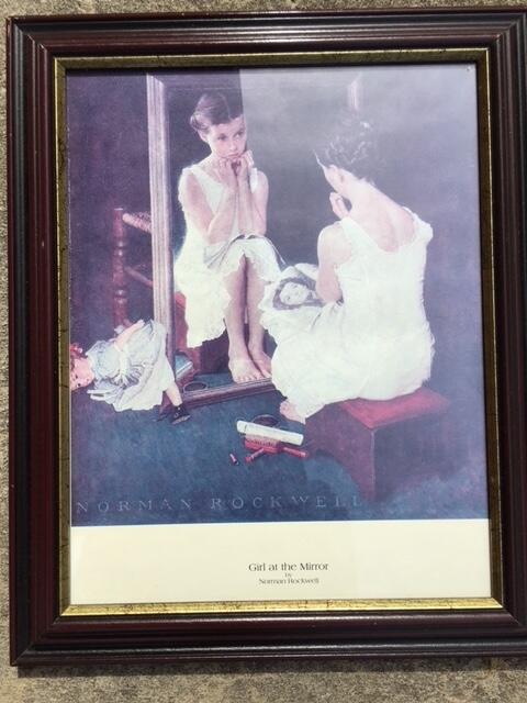 Norman Rockwell Girl In The Mirror Print 1 For Sale Free Nextdoor